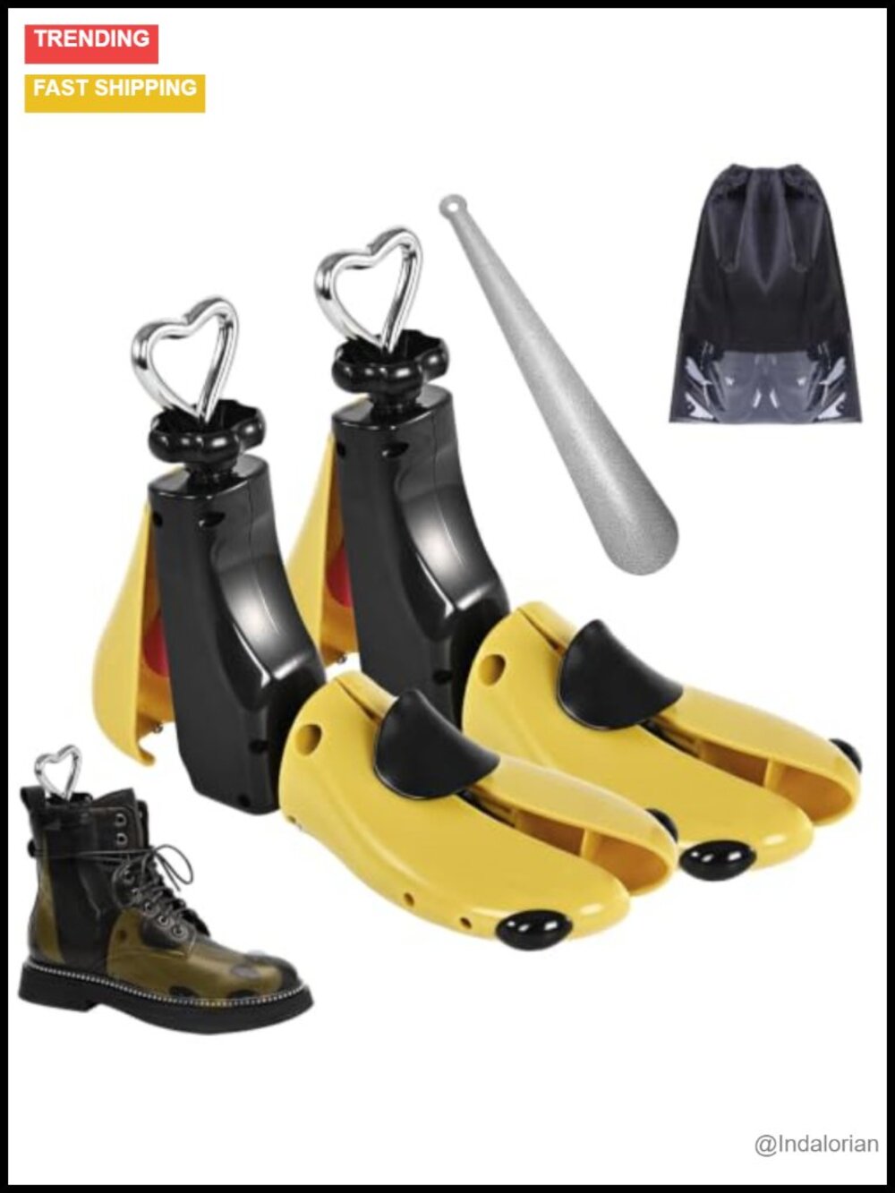 Shoe Stretcher Boot Stretcher ABS Plastic Metal Adjustable 4-Way Stretch Shoe